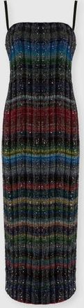 Missoni Long Strapless Dress With Wave Check Pattern in Multicoloured at Nordstrom, Size 42 It