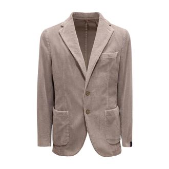 Santaniello R1401 Giacca Velluto Velvet Jacket - male - Santaniello - Blazers - Beige - XL - Jackets