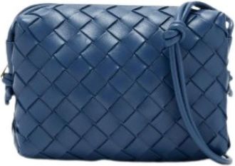 Bottega Veneta Mini Camera Bag Loop - Dames - Mini tas - Blauw - ONE Size - Leer - Tassen