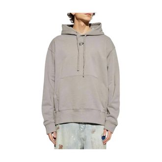 Diesel Hoodies & sweatvesten, Heren, Grijs, S, Katoen, S-Macs Hood-Od