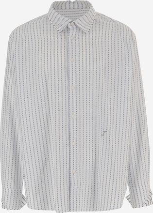Jacquemus Gestreiftes Baumwollhemd von Jacquemus mit Logo