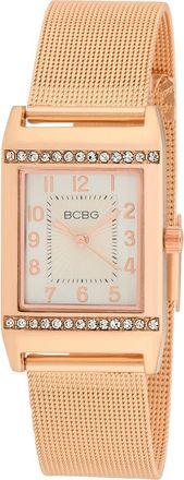 BCBGeneration Retro Quartz Mesh Strap Bracelet Watch, 23mm in Rose Gold at Nordstrom Rack