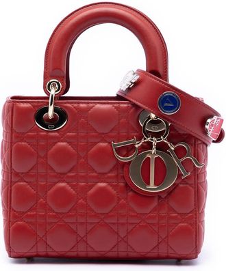 Dior Pre-owned Dior Small Lambskin Cannage My ABCDior Lady Dior 18-MA-1107