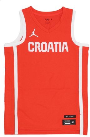 Nike Jordan Kroati&euml; Basketbal Tanktop - Heren - Fitness - Rood - S - Polyester - Fitness