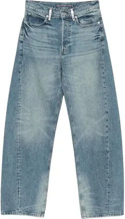 Alexander Wang Float Mid Rise Relaxed Jean - Dames - Jeans - Blauw - Maat: W27 Katoen