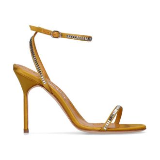 Manolo Blahnik High Heel Sandals, female, Yellow, Size: 8 1/2 US Elegant heeled sandals
