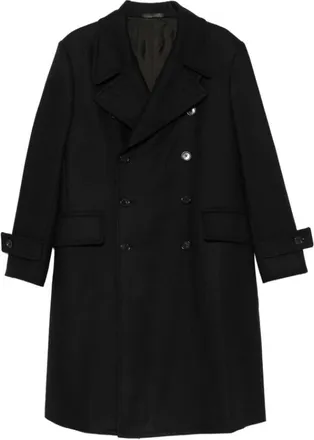Caruso Hombre, Abrigos, Negro, Talla: S