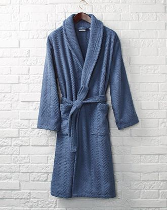 Linum Home Textiles Unisex Herringbone Weave Bathrobe