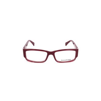 Ermenegildo Zegna Glasses, unisex, Red, Size: ONE SIZE Red Plastic Unisex Eyeglasses Stylish Accessory
