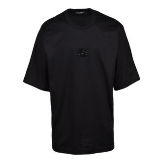 Dolce & Gabbana T-Shirts, male, Black, Size: 2XL T-Shirt