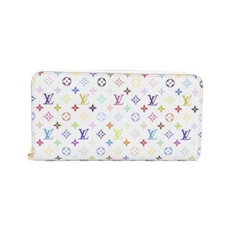 Louis Vuitton Pre-owned Wallets, female, White, Size: ONE SIZE Pre-owned Multicolor Zippy Long Wallet