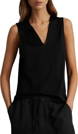 Reiss Mira Sleeveless Top in Black at Nordstrom, Size X-Small