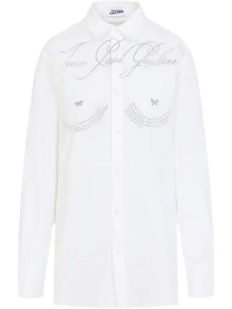 Jean Paul Gaultier Katoenen blouse - Wit