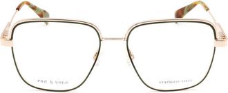 Rag & Bone Ladies Green Square Eyeglass Frames RNB3075/G