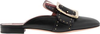 Bally Janesse Studded Leather Mules, Brand Size 36 ( US Size 5.5 )