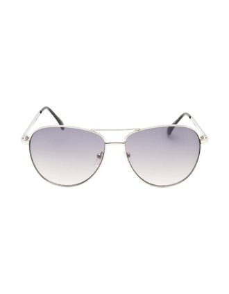 Guess Womens Guess Gradient Smoke Lens Silver Sunglasses - Size: ONE size