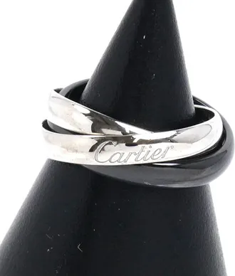 Cartier White Gold (18K) Ceramic Band Ring (Pre-Owned)