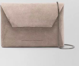 Brunello Cucinelli leather clutch bag