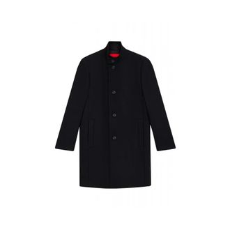HUGO BOSS Mintrax 2541 Coat - Heren - Mantel - Zwart - 4XL - Wol - Jassen