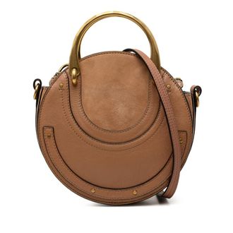 Chlo&eacute; Pre-owned Chloe Small Calfskin and Suede Pixie Satchel Ladies 0XKJE1G7G6K949B6