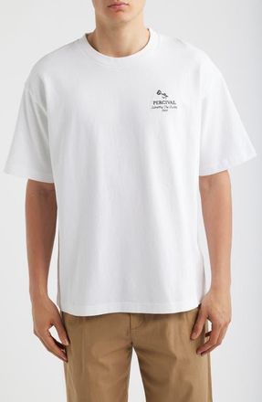 Percival Waters Graphic T-Shirt in White at Nordstrom, Size Xx-Large
