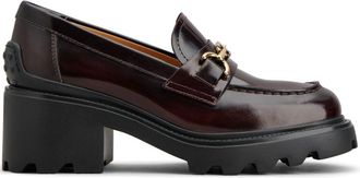 Tod's 60mm leather loafers - women - Leather - 41 - Brown