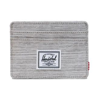 Herschel Portacarte Charlie - unisex - Accessoires - Grijs - Maat: ONE Size Leer