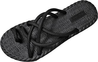 Generic 2026 Mens Slippers Yoga Mat Flip Flops, Comfortable Foam Walking Sandals, Flexible and Lightweight Beach/Holiday//Outdoor Activities (Black, 5.5)