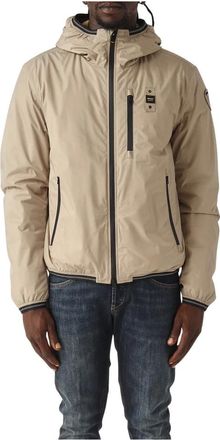 Blauer Heren, Jassen, Beige, Maat: S Nylon