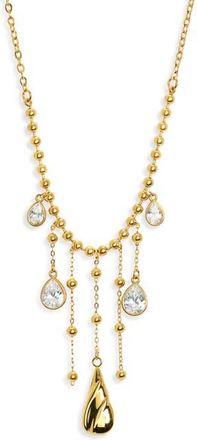 Bracha Nori Cubic Zirconia Drop Pendant Necklace in Gold at Nordstrom
