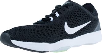 Nike Nike Wmns Zoom Fit, Womens Sneakers, Black (Black / White-Volt), 4.5 UK (38 EU)