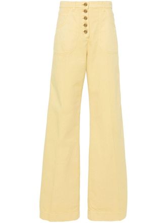 Etro Flared broek - Geel