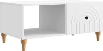 vidaXL Mesa De Caf&eacute; 90 X 50 X 40 Cm Madera De Ingenier&iacute;a Vidaxl