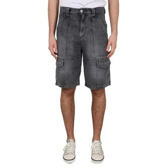 Isabel Marant Isabel Marant, Denim Shorts, male, Black, Size: W38 Cargo Denim Shorts