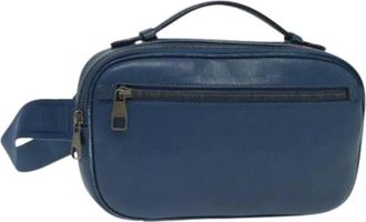 Louis Vuitton Pre-owned Belt Bag - Dames - Vintage Heuptassen - Blauw - ONE Size - Leer - Vintage