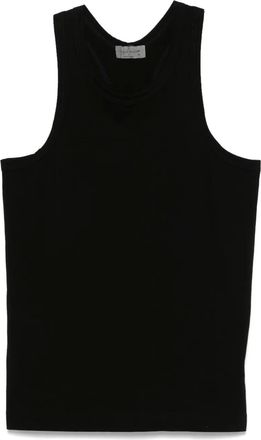 Yohji Yamamoto Katoenen tanktop - Zwart