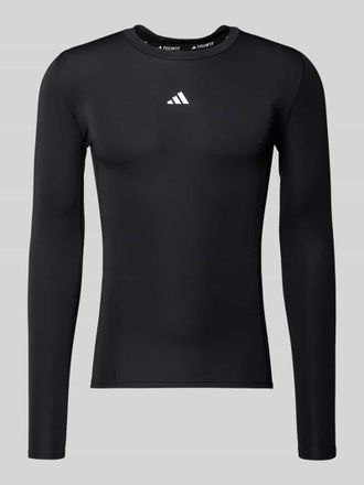 adidas Longsleeve mit Label-Print in Black, Gr&ouml;&szlig;e XXL