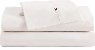 Tommy Hilfiger Cotton Percal Sheet Set in Natural at Nordstrom, Size Twin X-Long