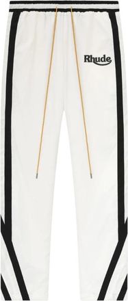 Rhude Broeken, Heren, Wit, S, Polyester, Ski Track Pants