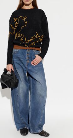 AllSaints Carter Button Jeans, Womens, Blue