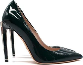 RALPH & RUSSO Green Patent Leather Empire Heel Pump Size 35