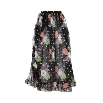 Etro Etro Womens Silk Skirt - Black - Size EU 38 (Womens)