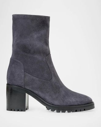 Aquatalia 75mm Joplin Waterproof Suede Ankle Boots