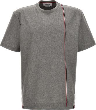 Thom Browne Grey Rwb Detail T-shirt