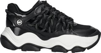 Michael Kors Atlas Sneaker - Dames - Schoenen - Zwart - Maat: 41 EU Leer