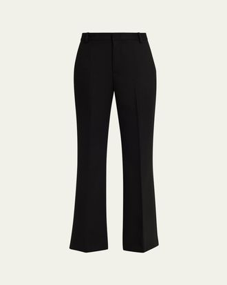 Vince Mid-Rise Flare Trousers