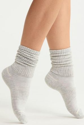 Nordstrom Athleisure Slouch Assorted 3-Pack Crew Socks in Oatmeal Multi Pk at Nordstrom, Size 9-11