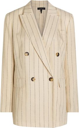Rag & Bone Rag & Bone Emile Pinstriped Double-breasted Blazer - White - 0 (UK2 / Xxxs)