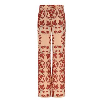 F.R.S. For Restless Sleepers Elena Pants - Dames - Wijde Broeken - Veelkleurig - XL - Satijn - Broeken