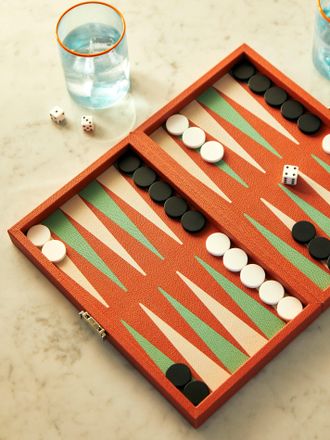 Giobagnara Phileas Wood Miniature Travel Backgammon Set